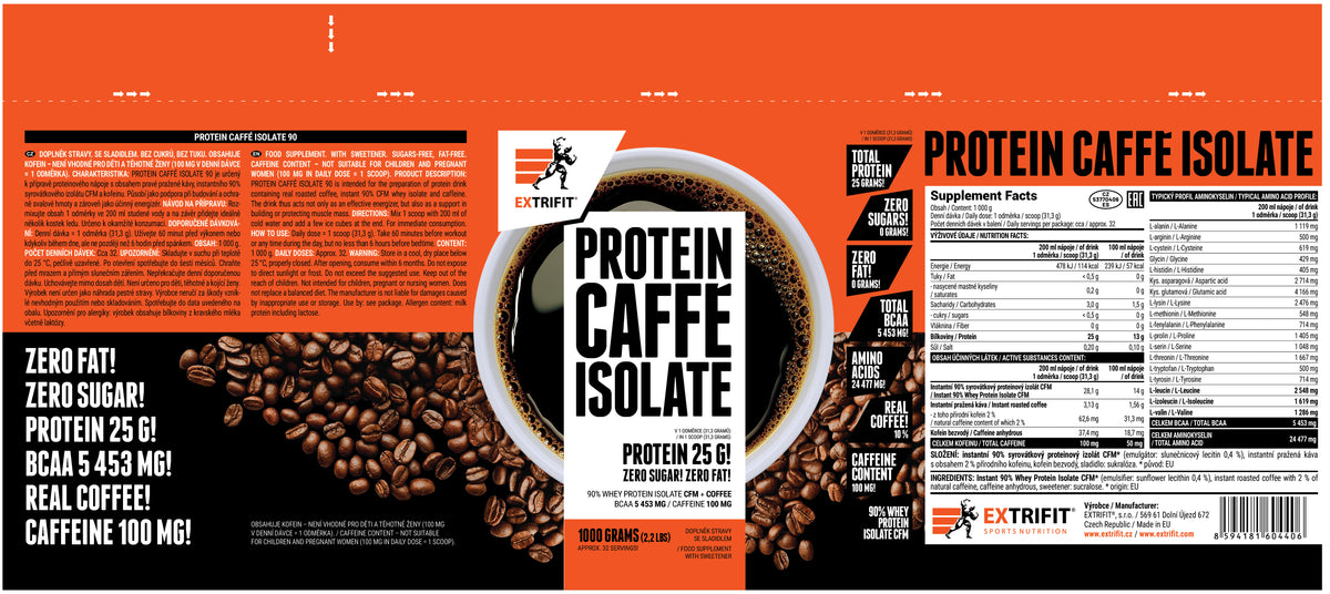 Extrifit Protein Caffe Isolate 1000 g