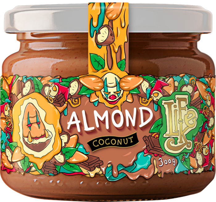 LifeLike Almond 300 g coconut
