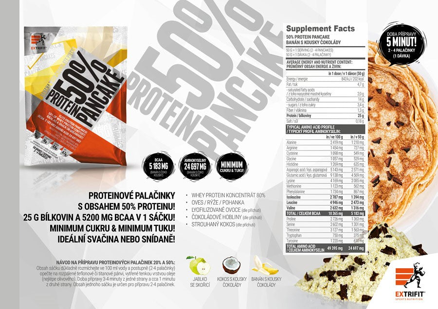 Extrifit Protein Pancake 50 % 50 g