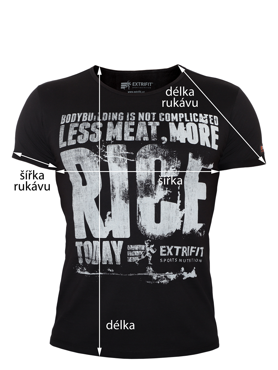 Extrifit Triko 32 Bodybuilding černá