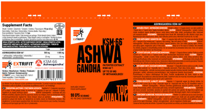 Extrifit Ashwagandha KSM-66® 90 cps