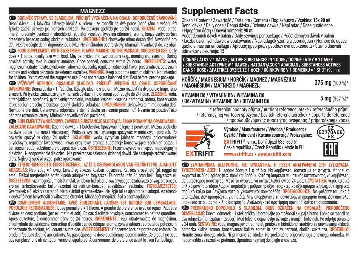 Extrifit Magnezz Shot! 90 ml lime