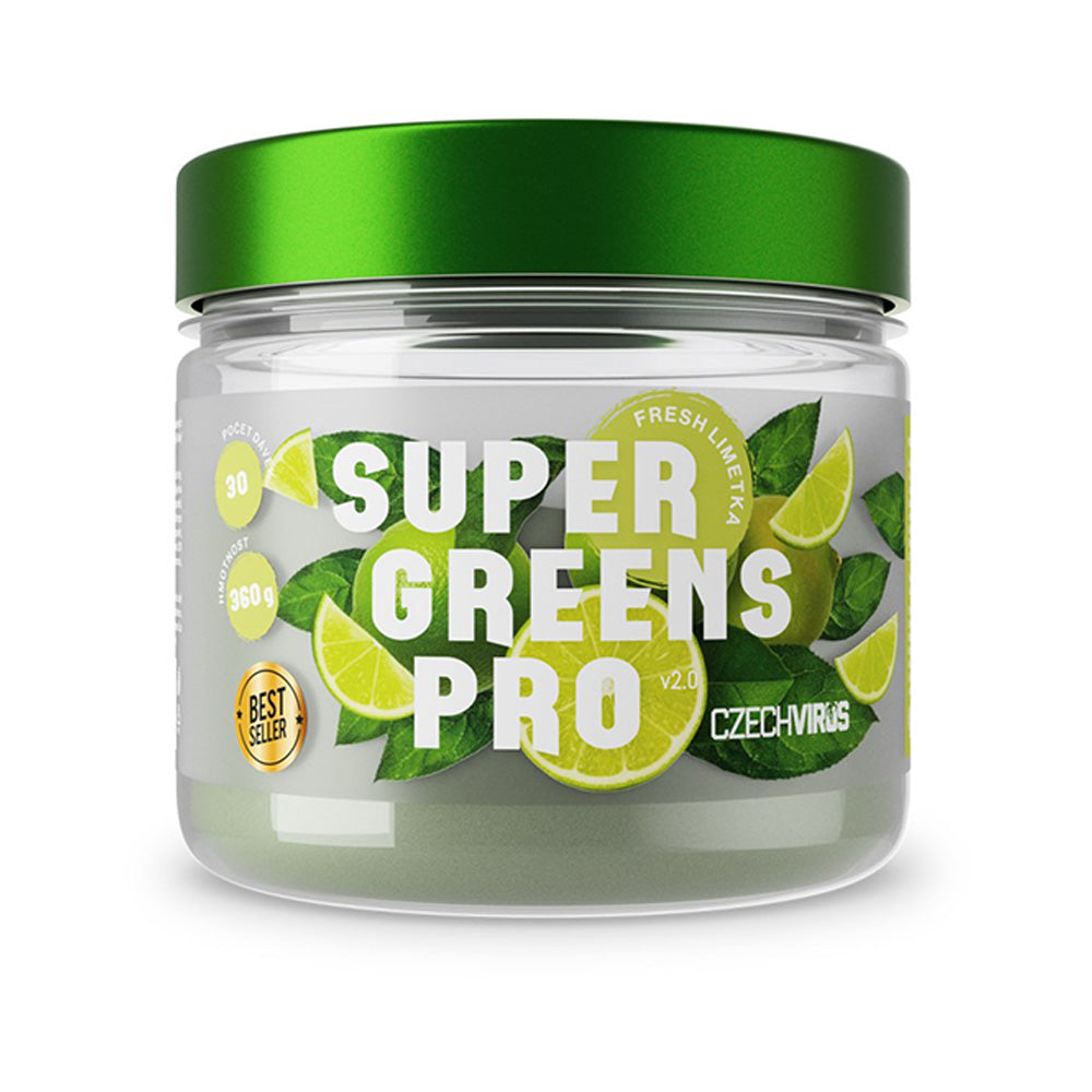 AKCE Czech Virus Super Greens Pro V2.0 360 g + ZDARMA 6x Super Greens Pro V2.0 12g