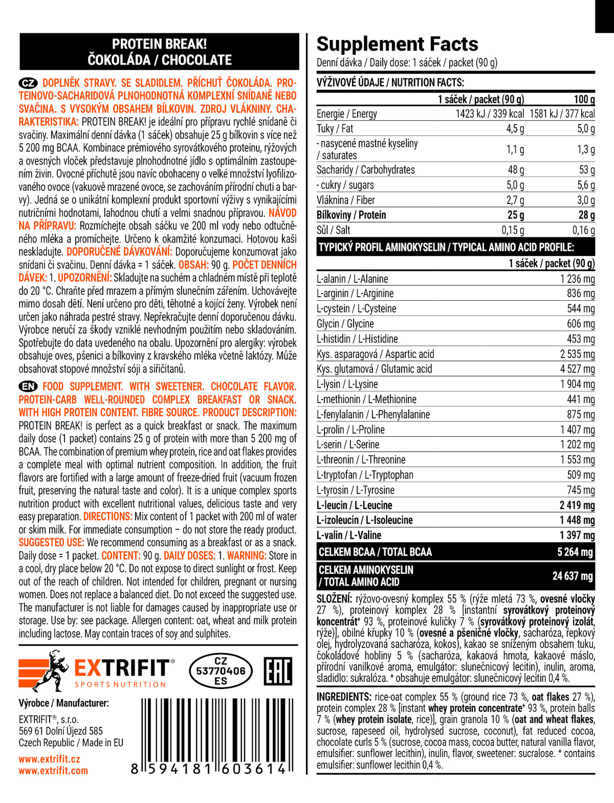 Extrifit Protein Break! 90 g