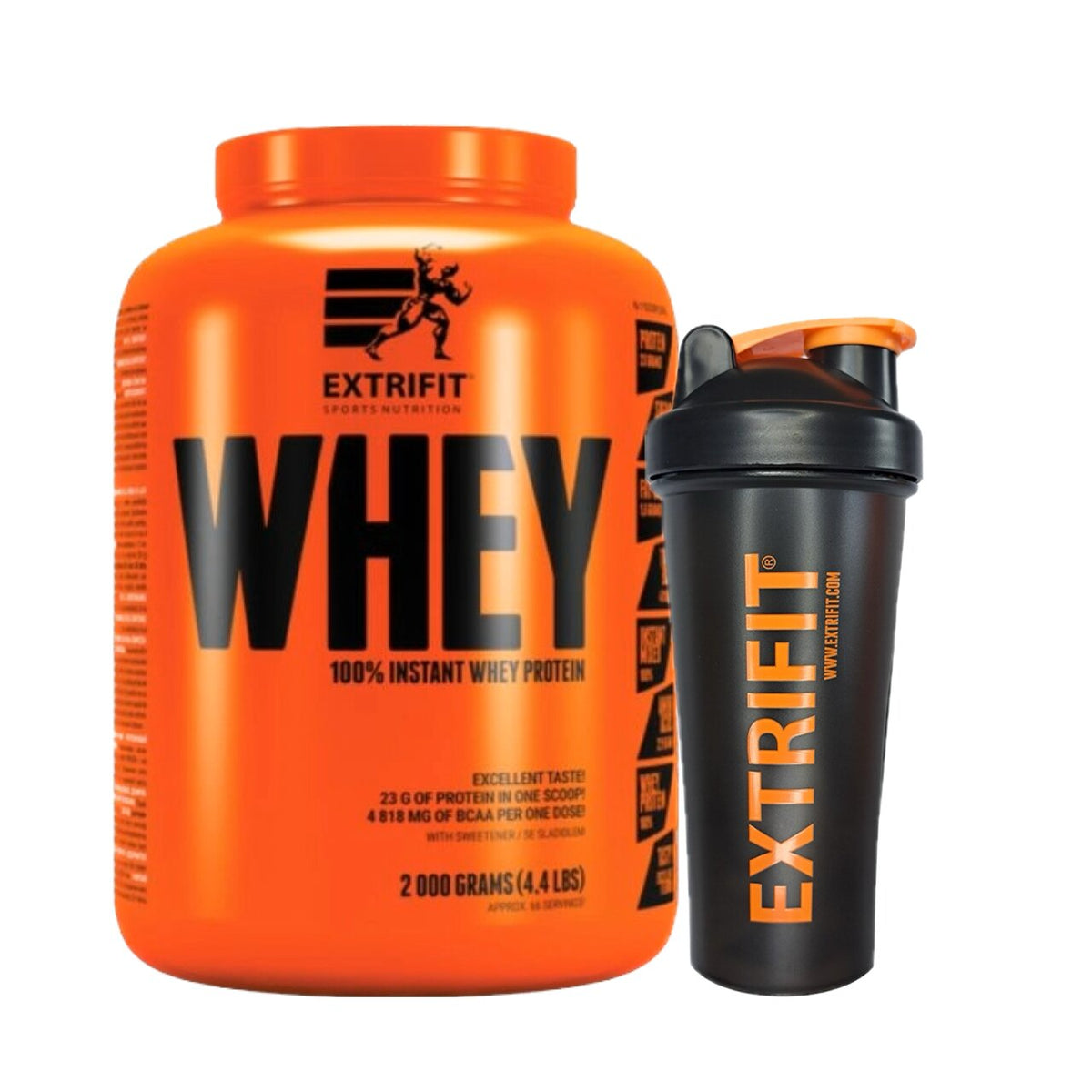 AKCE Extrifit 100% Whey Protein 2000 g + ZDARMA Šejkr 600 ml