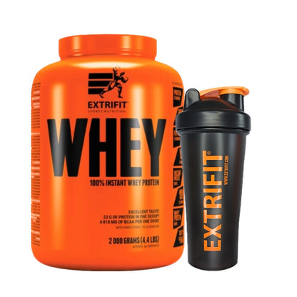 AKCE Extrifit 100% Whey Protein 2000 g + ZDARMA Šejkr 600 ml