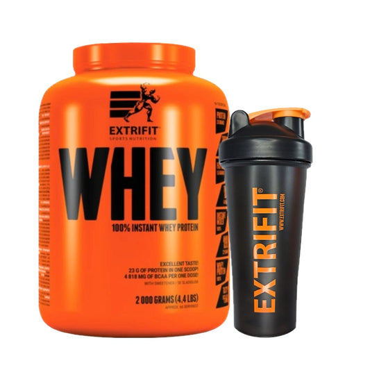AKCE Extrifit 100% Whey Protein 2000 g + ZDARMA Šejkr 600 ml
