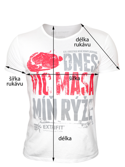 Extrifit Triko 39 Kulturistika bílá