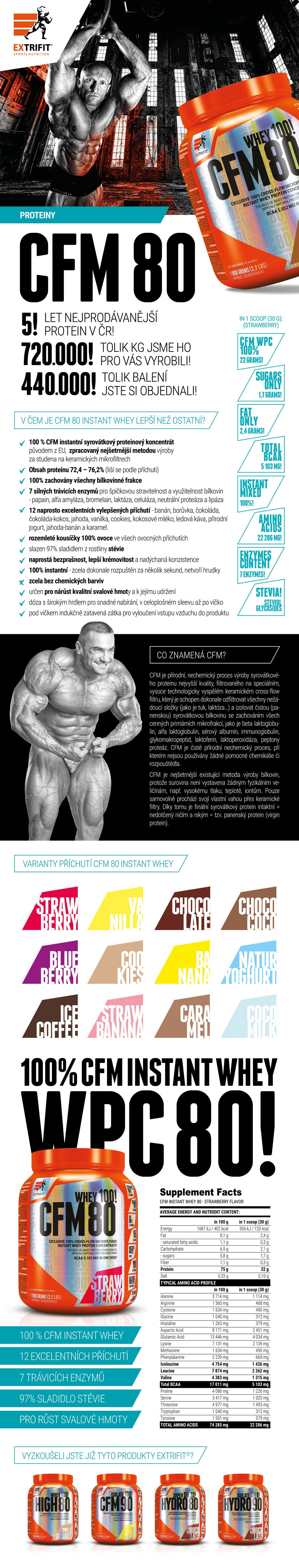 Extrifit CFM Instant Whey 80 2270 g