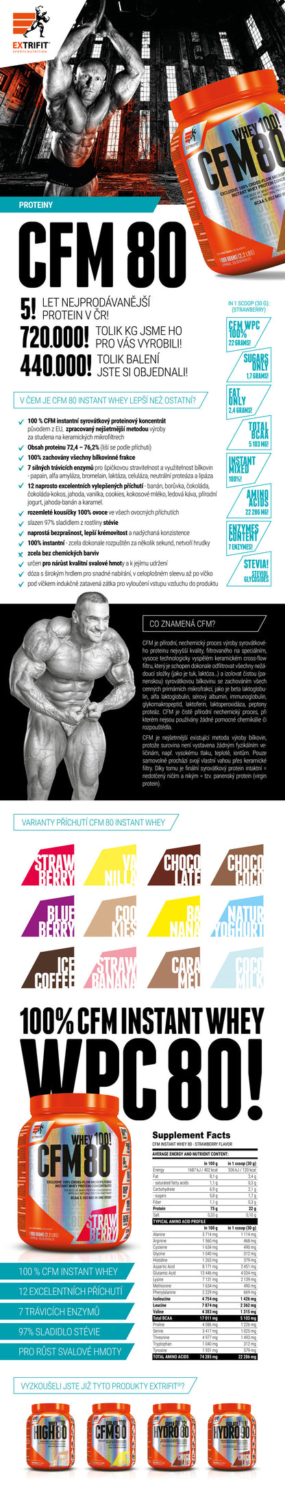 Extrifit CFM Instant Whey 80 2270 g