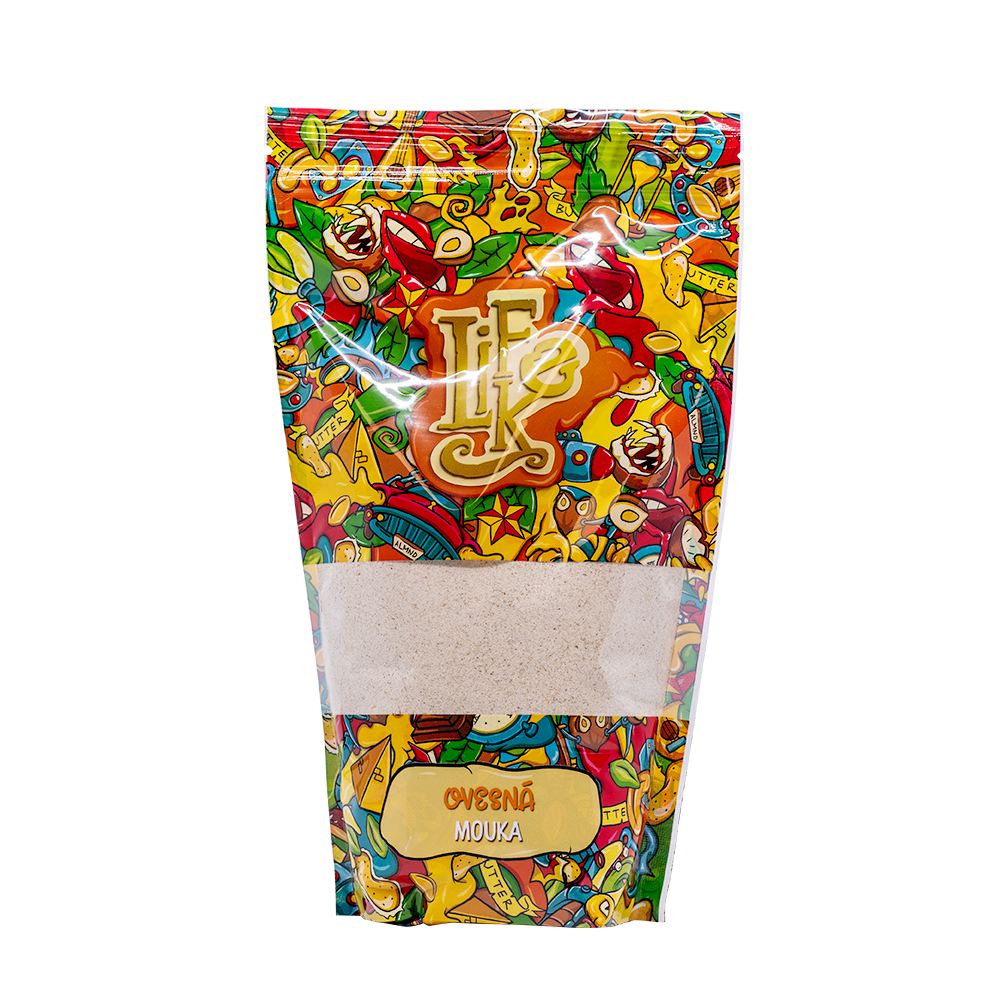 LifeLike Ovesná instantní celozrnná mouka 500 g