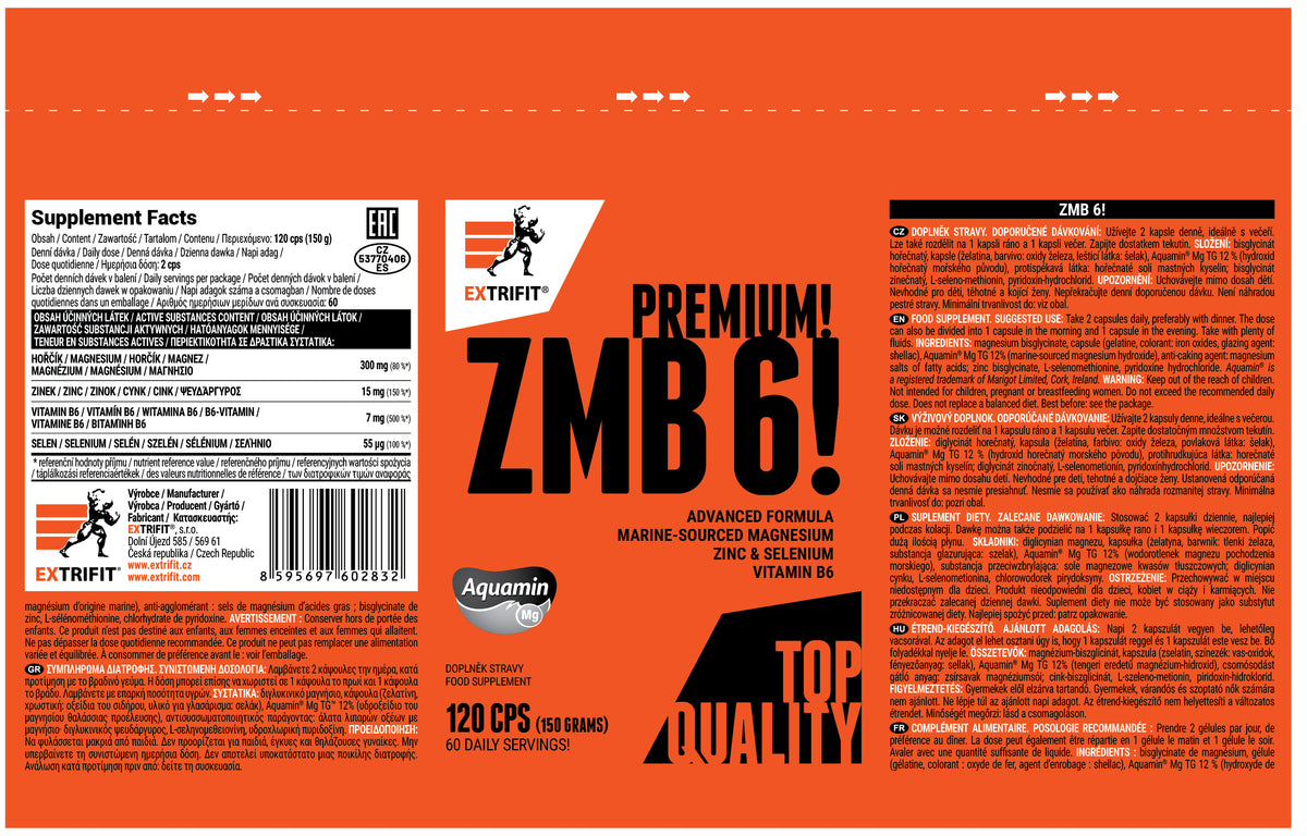 Extrifit ZMB 6! Premium! 120 cps
