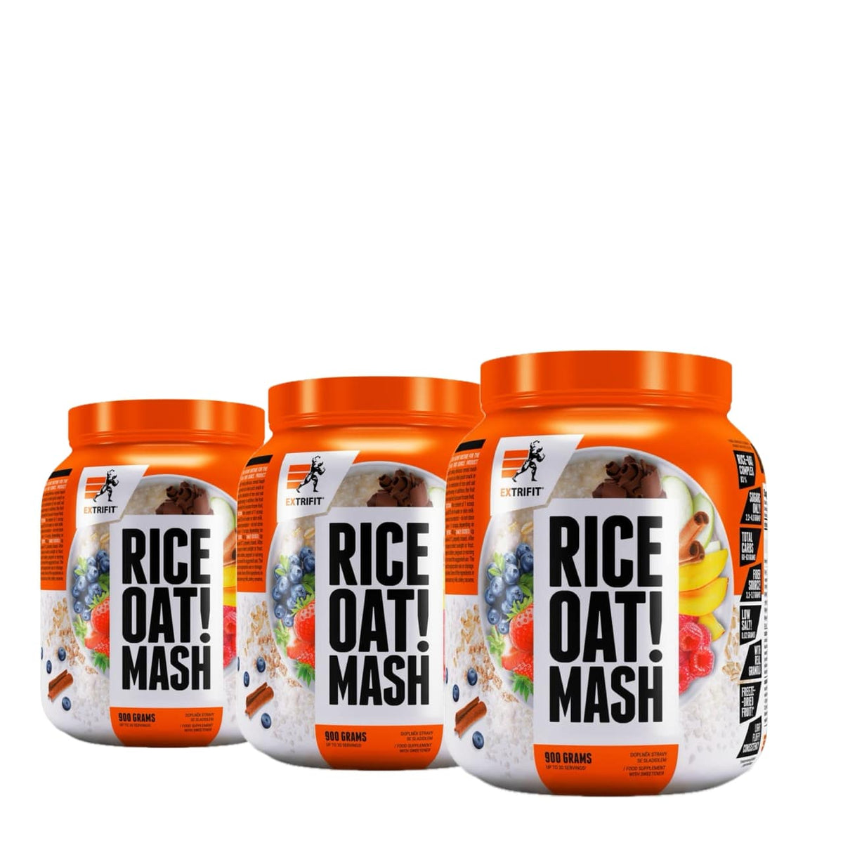 AKCE 3x Extrifit Rice Oat Mash 900 g