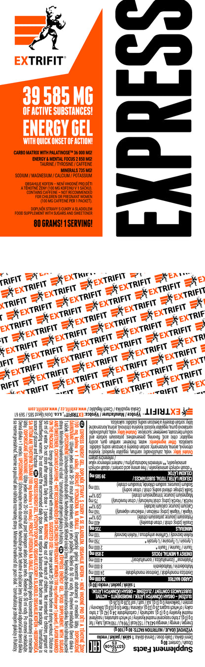 Extrifit Express Energy Gel 16 x 80 g