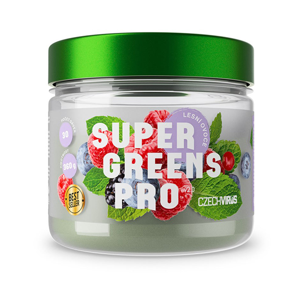 AKCE Czech Virus Super Greens Pro V2.0 360 g + ZDARMA 6x Super Greens Pro V2.0 12g