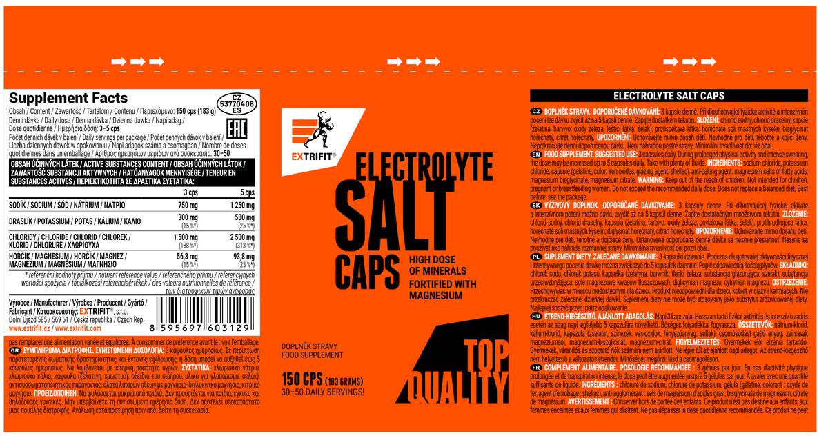 Extrifit Electrolyte Salt Caps 150 cps